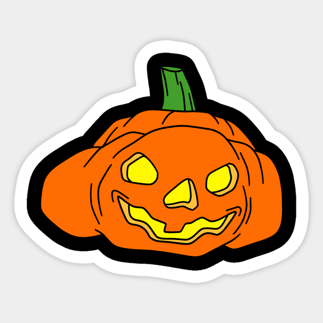 Jack O' Lantern Sticker by saradaboru